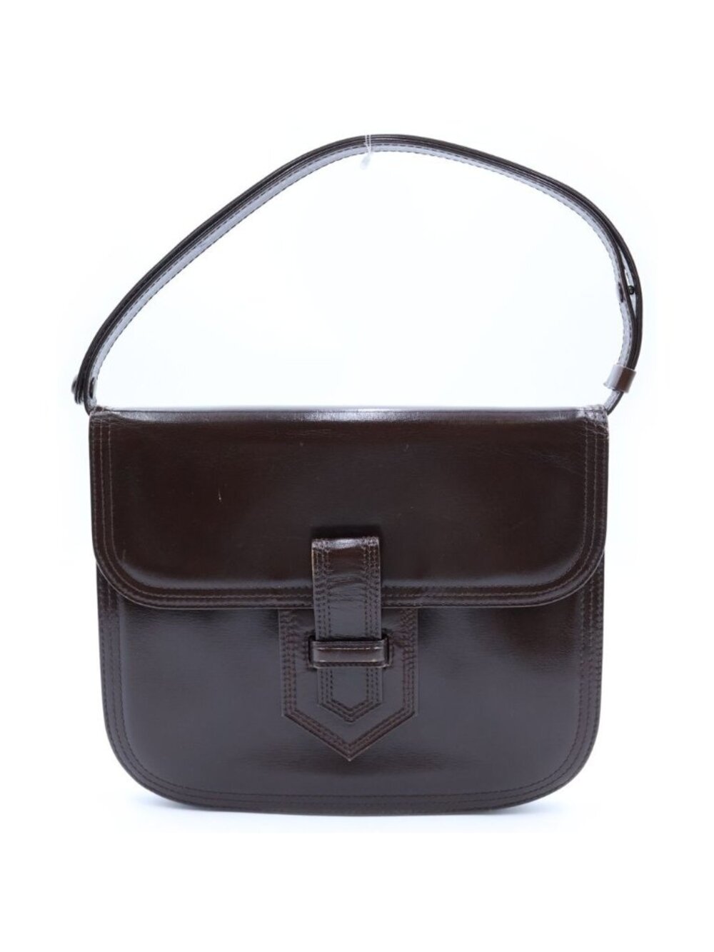 Saint Laurent Leather Shoulder Bag Brown